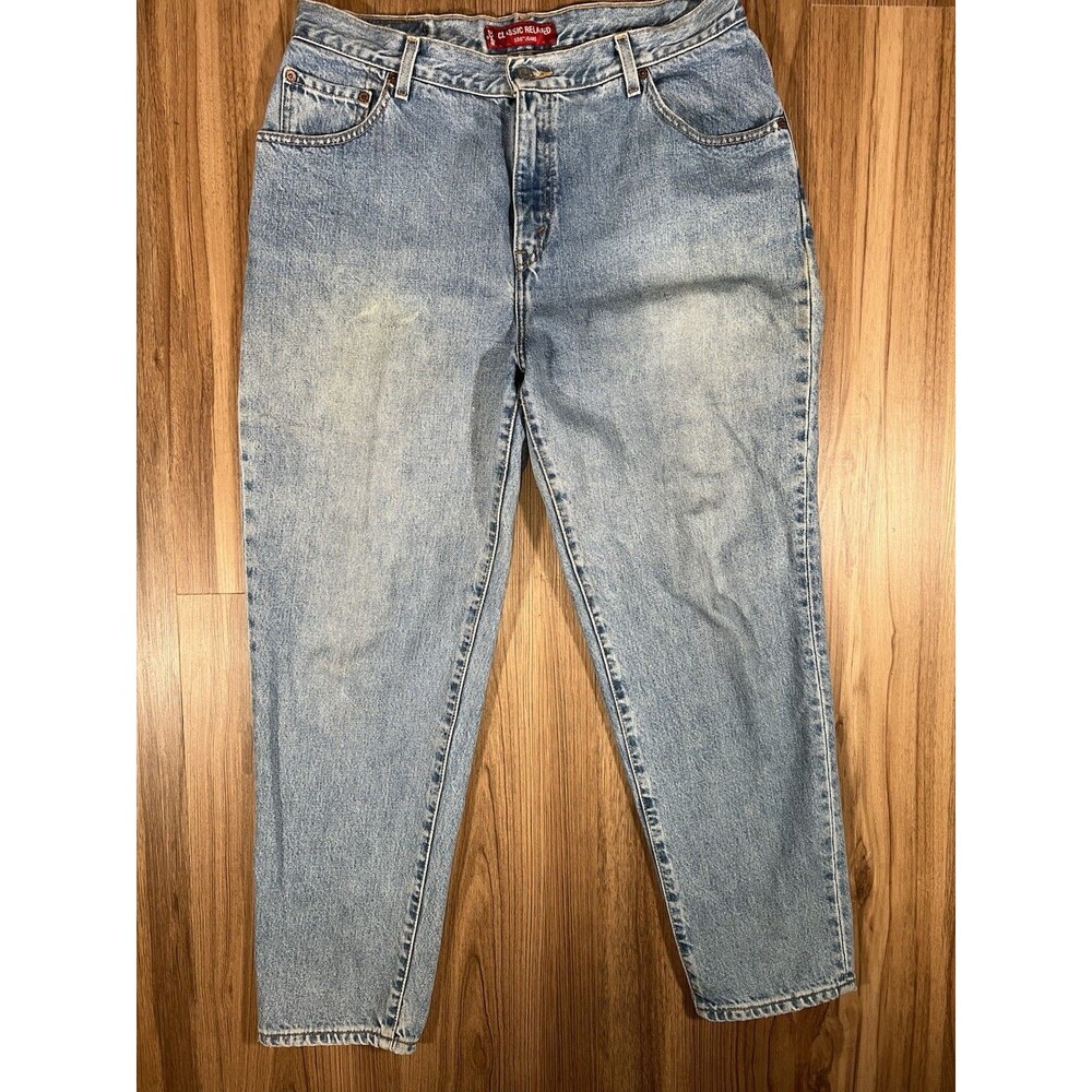 Vtg Levi's 550 Jeans Relaxed Fit Tapered Leg Blue Women's Size 16 M